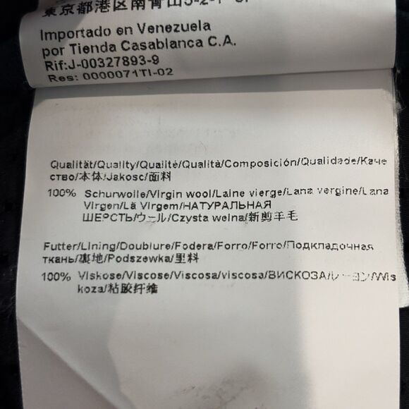 Hugo Boss Mens Wool Flat Front Dress Pants Blue Pattern 34x30 (Fits Like 32) - Picture 7 of 10